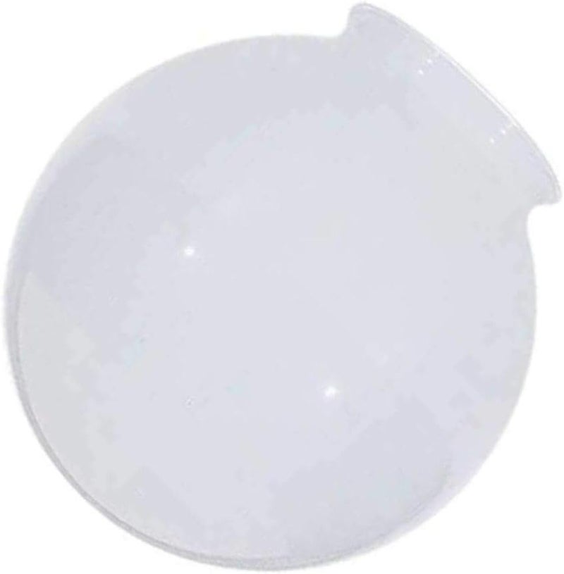 Satco 8x4 Sprayed Glossy White Ball Shade, 4-Inch Fitter, 8-Inch Diameter, Ball Shade Shape, Glass Bowl Material - Image 2